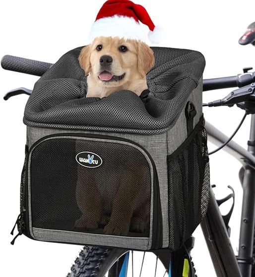 Imagem de Porta-Cesto para Cães Wakytu - Suporte para Bicicleta para Pets