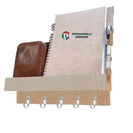 Imagem de Porta Chave Simples Madeirado Em Mdf F031