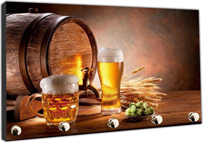 Imagem de Porta Chaves Cerveja Bebidas Bar Organizador Chaveiro Decorar Gourmet