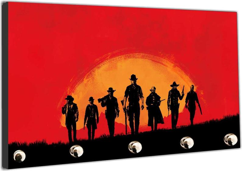Imagem de Porta Chaves Jogos Games Red Dead Redemption Organizador Chaveiro