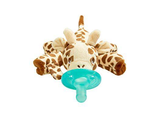 Imagem de Porta-chupeta com pelúcia removível - Philips Avent Soothie Snuggle, Girafa, 0m +