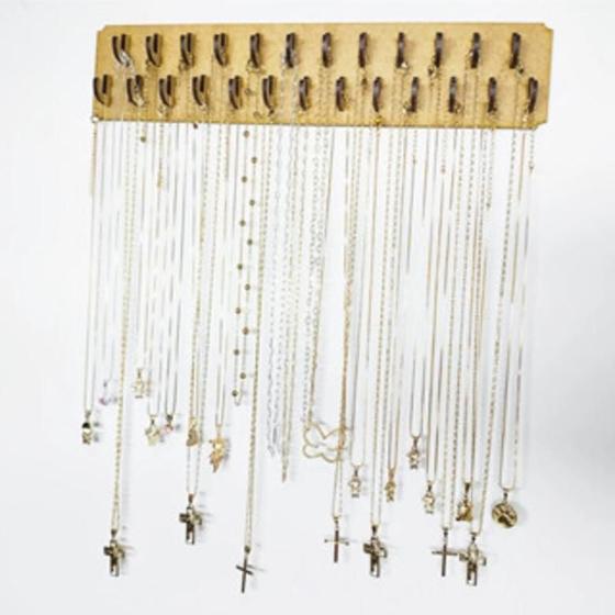 Imagem de Porta Colares Pulseiras De Parede Suporte Com Ganchos