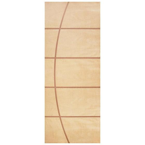 Imagem de Porta com Friso Lisa E65 com Ferragens Abertura Lado Esquerdo 210x82cm Curupixa