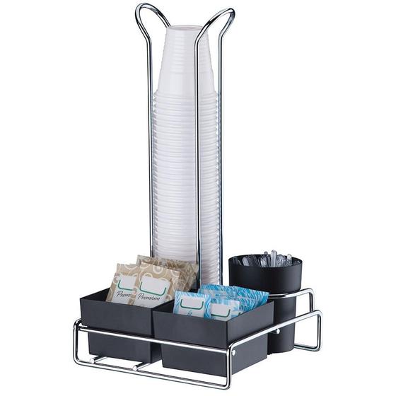 Porta Copo Descartável e Dispenser para Sachês de Açucar FT-7008-PC Menor preço em Porta Copo Descartável e Dispenser para Sachês de Açucar FT-7008-PC