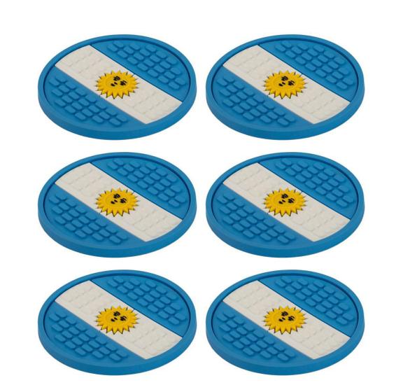 Imagem de Porta Copos Argentina Bolacha Chopp Cerveja Acessórios 6 Un