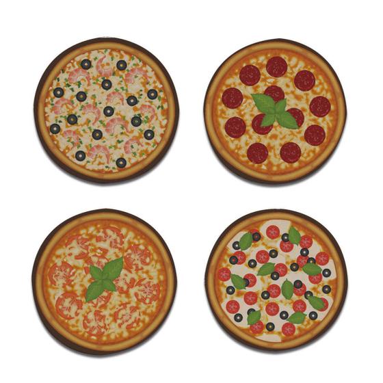 Imagem de Porta Copos Divertido Pizza Cozinha Criativa Geek
