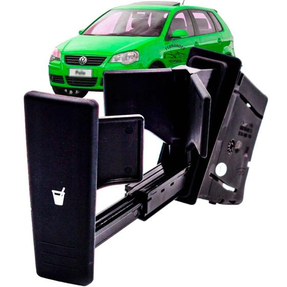 Imagem de Porta Copos Emborrachado Vw Polo 2002 2003 A 2015 Preto Novo