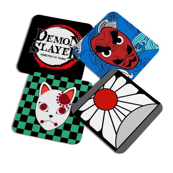 Imagem de Porta copos Geek - Demon Slayer - c/ 4 peças