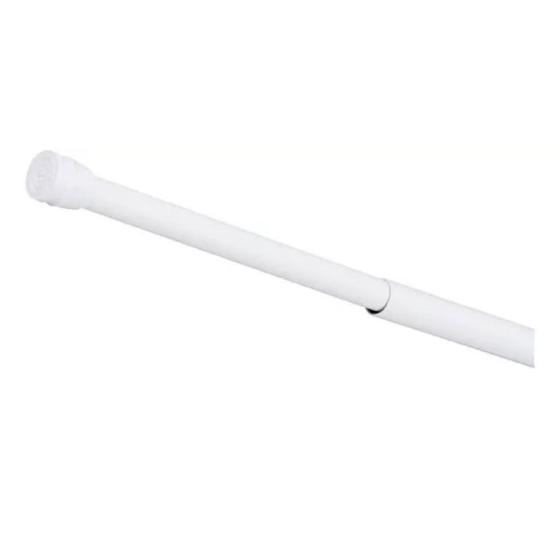 Imagem de Porta Cortina Box Varão Bastão Banheiro 90cm Até 140cm Aço