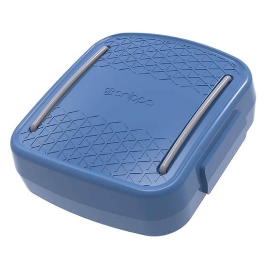 Imagem de Porta Cotonetes Portátil Para Viagem Acessórios com Elástico Interno Azul Crippa