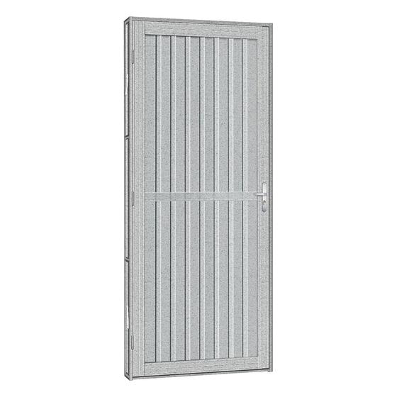 Imagem de Porta de Aço Canelada Silver 61x215 R120 Abertura Esquerda Prata