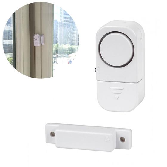 Imagem de Porta de alarme segurança proteção janela sem fio assaltante com sensor magnético segurança em casa sistema mais longo