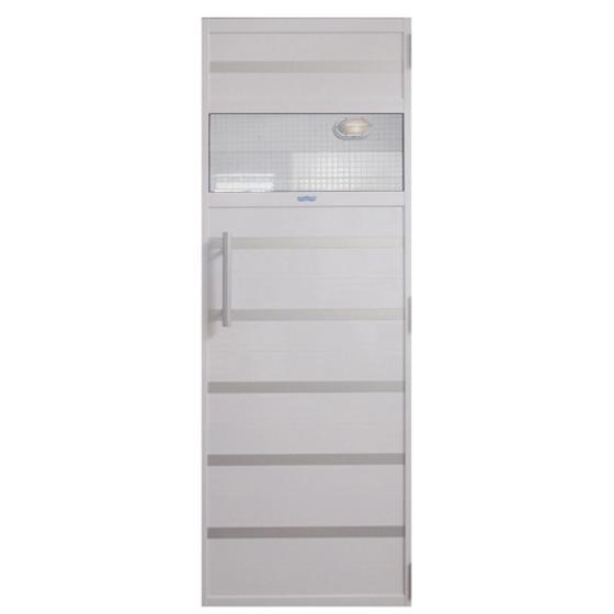 Porta de Alumínio Branco com Contramarco para Sauna a Vapor 0,70x1,99 m - Sodramar Menor preço em Porta de Alumínio Branco com Contramarco para Sauna a Vapor 0,70x1,99 m - Sodramar