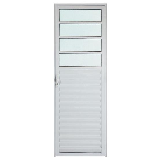 Imagem de Porta de Alumínio Branco de Cozinha Basculante CMC Modular - Lado Direito - 2.10 (A) X 0.80 (L)