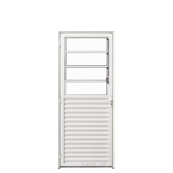 Imagem de Porta de Alumínio com Basculante 210x70cm Lado Esquerdo Hale Esquadrias