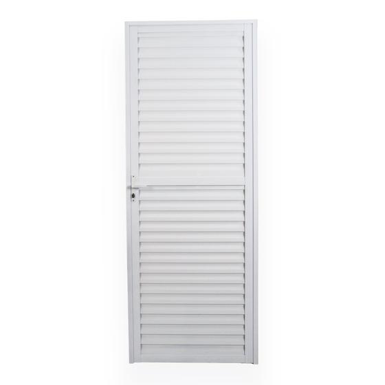 Porta de Alumínio Laminada 210x80cm Soft Plus MGM Menor preço em Porta de Alumínio Laminada 210x80cm Soft Plus MGM