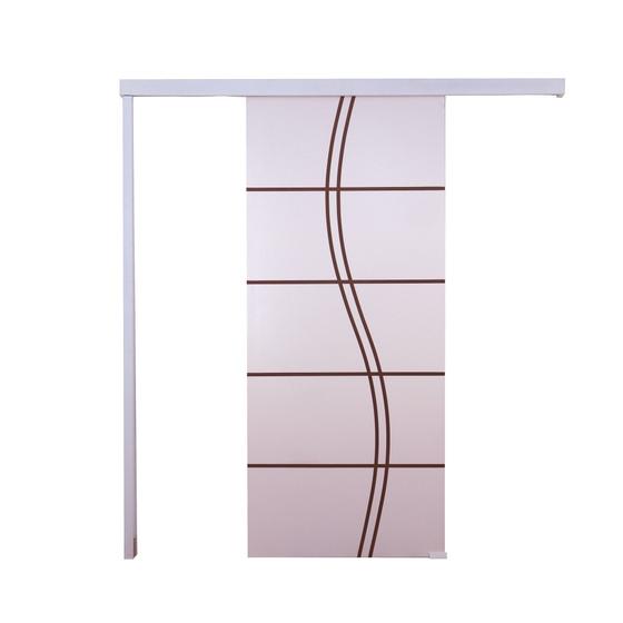 Imagem de Porta de Correr Branco Prime Frisada FS DUPLO