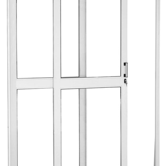 Imagem de Porta de Correr de Aço 215x160cm com Vidro Ideal Crv Esquadrias