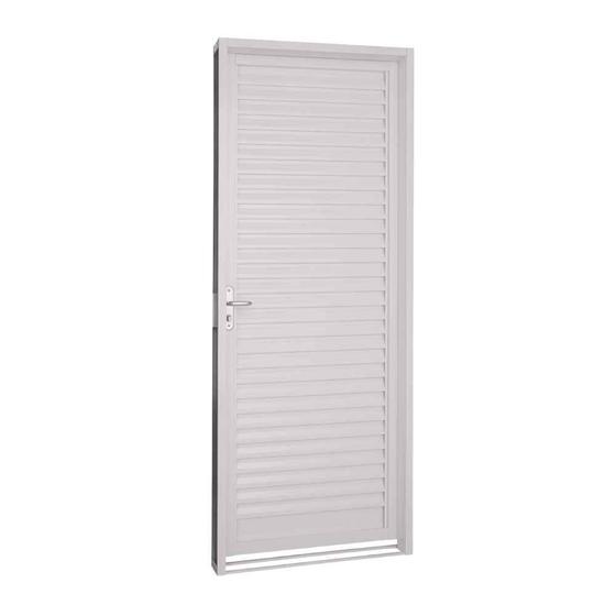 Menor preço em Porta de Giro Veneziana em Aço 217 x 87 x 6,5 cm Esquerda Pratika Sasazaki