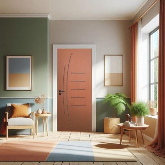 Imagem de Porta de Madeira Bondoor 210x60cm Friso 12 Jb Portas Ipê