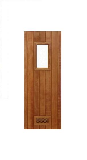 Imagem de Porta de Madeira Cedro 0,60m x 1,90m para Sauna Seca