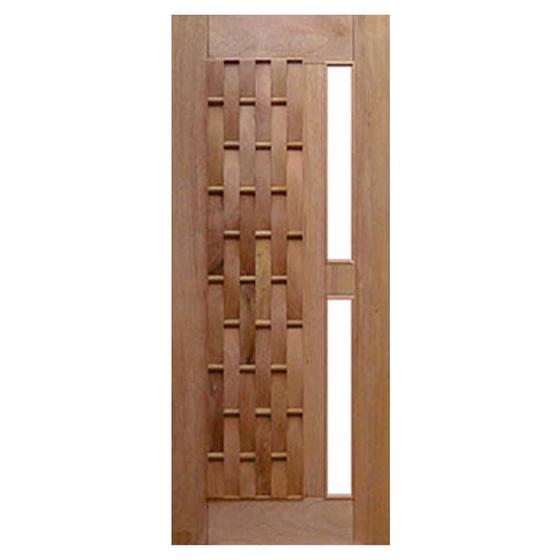 Imagem de Porta de Madeira Maciça Couro Longo Para Vidro Casmavi de Cedro Arana - 2.10 (A) X 1.22 (L)