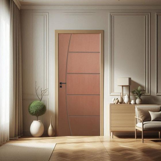 Imagem de Porta de Madeira Sarrafeada 210x92cm Friso 9 Jb Portas