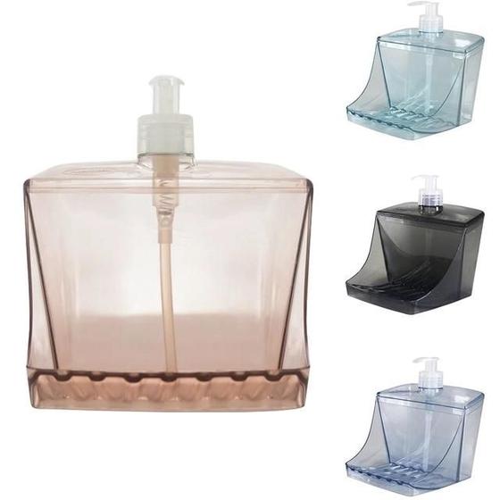 Imagem de Porta Detergente 500ml com Suporte para Esponja  Perfeito para Seu Lar