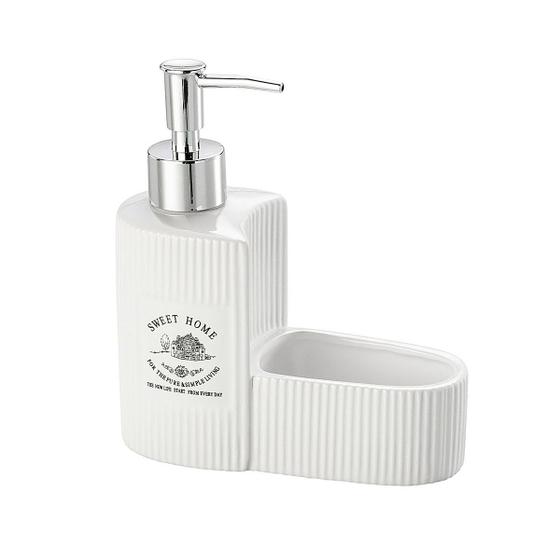 Porta Detergente Dispenser Cerâmica Esponja Sweet Home - Lyor - Porta ...