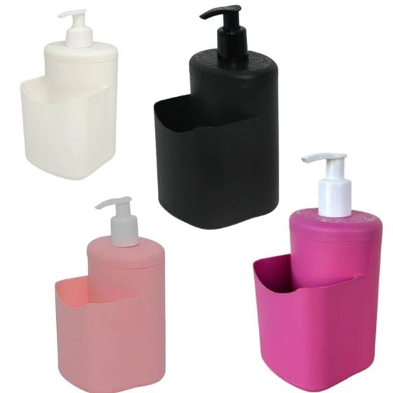 Imagem de Porta Detergente Dispenser Com Suporte Bucha 500ml CVL