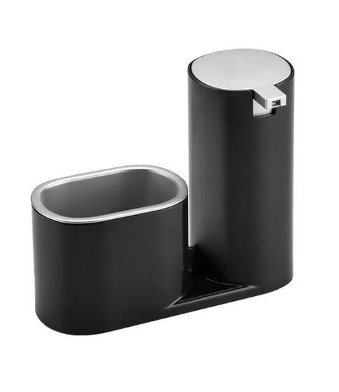Imagem de Porta Detergente E Bucha Preto Com Cromado Arthi