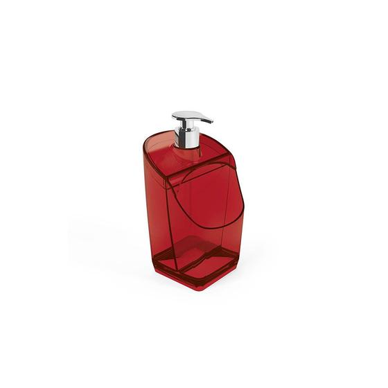Porta Detergente e Esponja Dispenser de Pia Vermelho 500ml Menor preço em Porta Detergente e Esponja Dispenser de Pia Vermelho 500ml