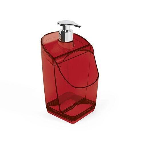 Imagem de Porta Detergente e Esponja Vermelho Translúcido UZ Dispenser