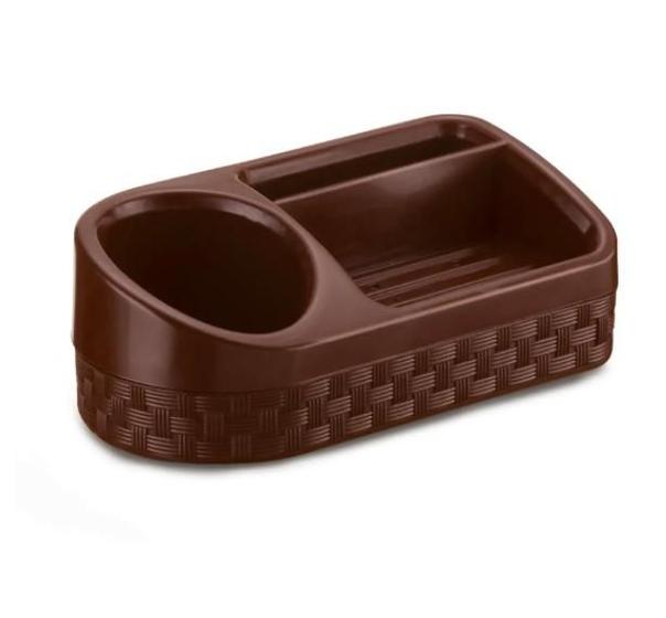 Imagem de Porta detergente rattan c/ base marrom nitron