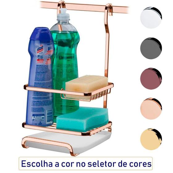 Porta Detergente Sabão e Esponja Para Barra Luxo Com Bandeja Menor preço em Porta Detergente Sabão e Esponja Para Barra Luxo Com Bandeja