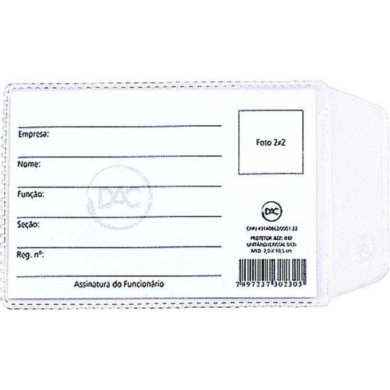 Imagem de Porta Documento Para Cnh Nova Com Aba 6,5X9,5Cm.