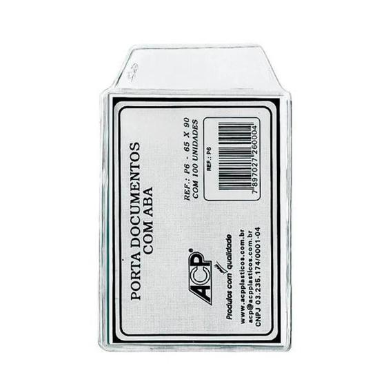 Imagem de Porta Documentos Com Aba Acp 85X113Mm P-8 C/100