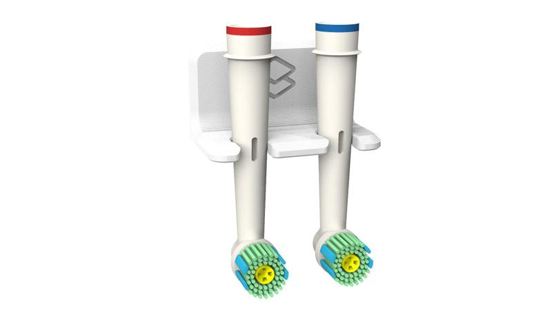 Imagem de Porta Escova Dente Compatível Refil Elétrica Oral B Com Fita