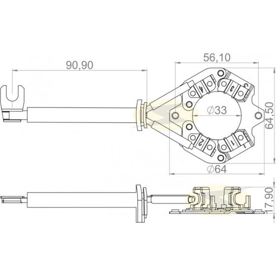 Imagem de Porta escova do motor de partida Renault Fluence 2011 a 2019