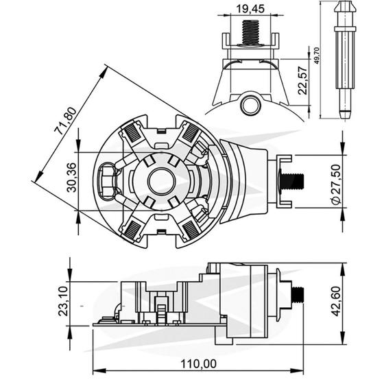 Imagem de PORTA ESCOVA MOTOR PARTIDA para ACURA TSX 2.4L HONDA ACCORD 