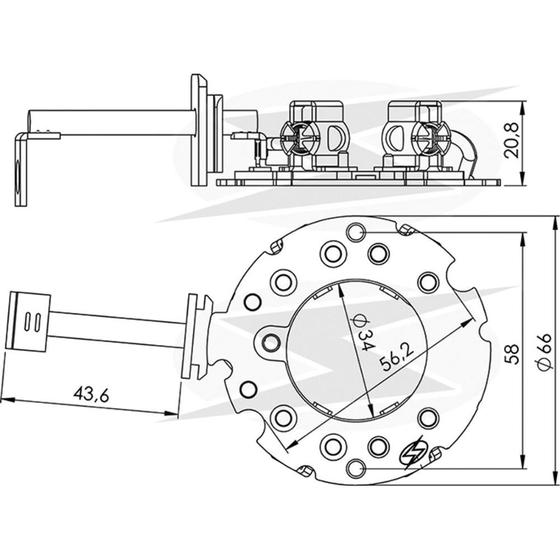 Imagem de PORTA ESCOVA MOTOR PARTIDA para EMPILHADEIRA COM MOTOR VORTE