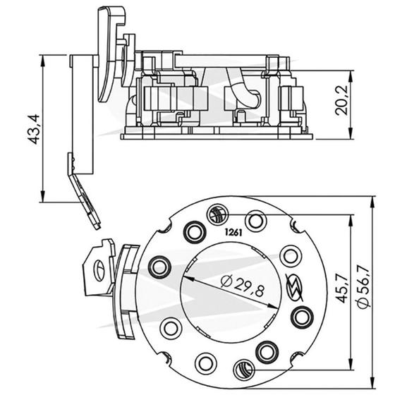 Imagem de PORTA ESCOVA MOTOR PARTIDA para GM: PRISMA LT 1.0/ PRISMA 1.