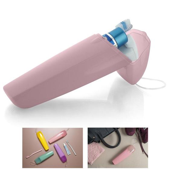 Imagem de Porta Escovas Creme Dental Portátil Bolsa Mala Viagem Estojo - UP 2000 Ou