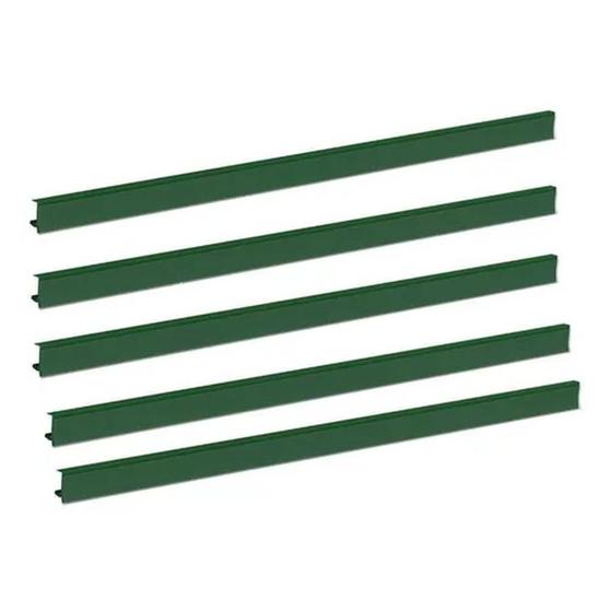 Imagem de Porta Etiqueta Para Bandeja Gondola 92 Cm Verde Bandeira Kit 15