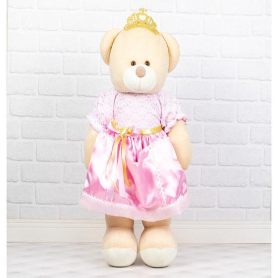 Imagem de Porta fraldas ursa princesa petit com renda - enfeite de porta bebe