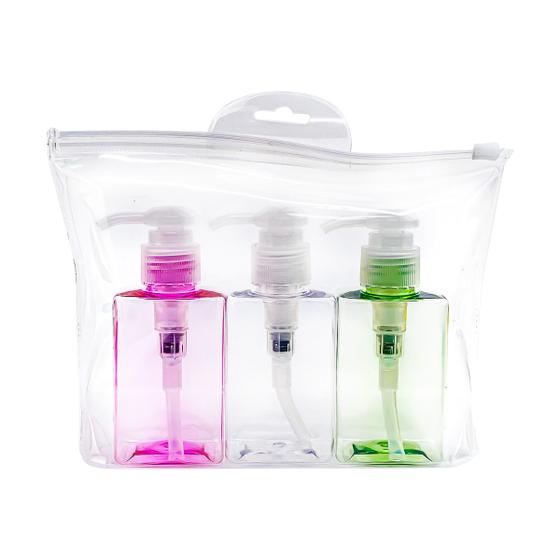 Imagem de Porta Frascos Viagem Kit Organizador Necessaire Gel Creme