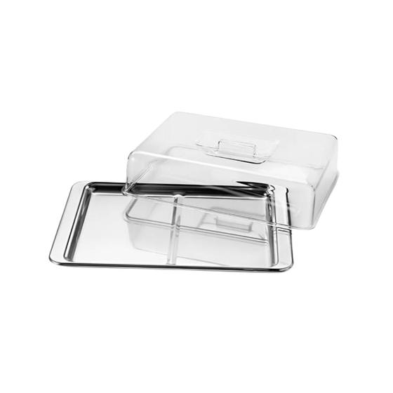Imagem de Porta frios inox duplo com tampa kehome