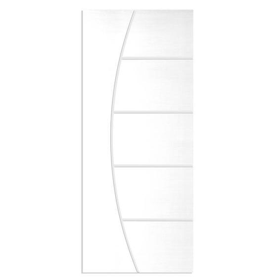 Imagem de Porta Frisada C/ Fundo Primer Branco UV CM01 62x210cm - Só a Porta