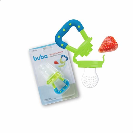 Imagem de Porta Fruta Chupeta Alimentadora Bebe Silicone Infantil Buba