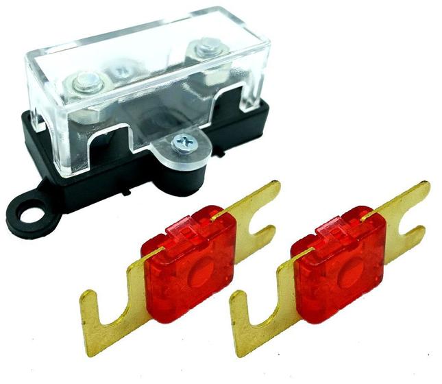 Porta Fusível Para Som Automotivo Midi e 2 Fusíveis 50 Amper - NTV ...